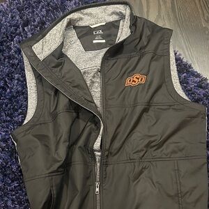 Cutter & Buck Black and Gray Men's Vest
